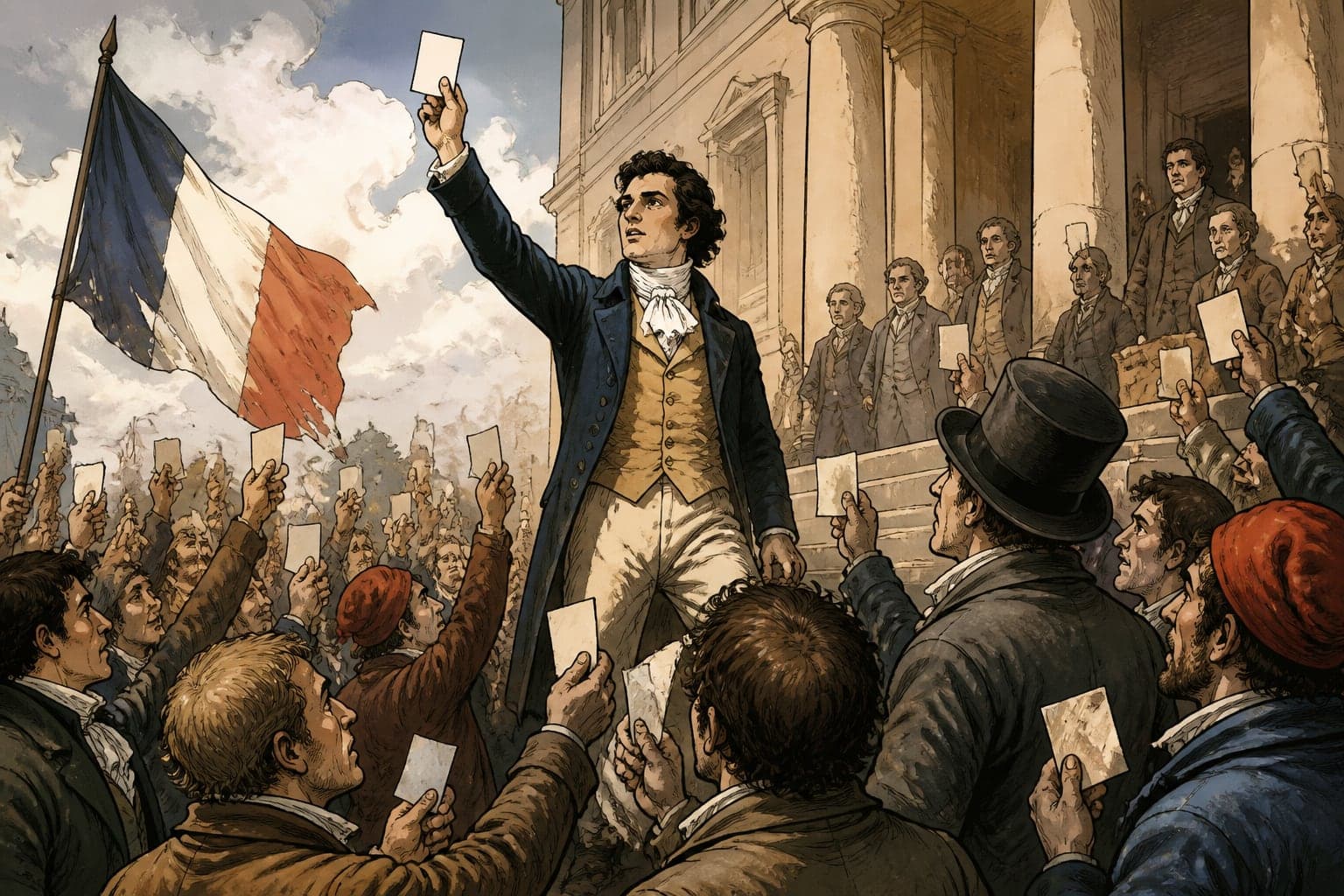 J-195 · La France invente le suffrage universel masculin