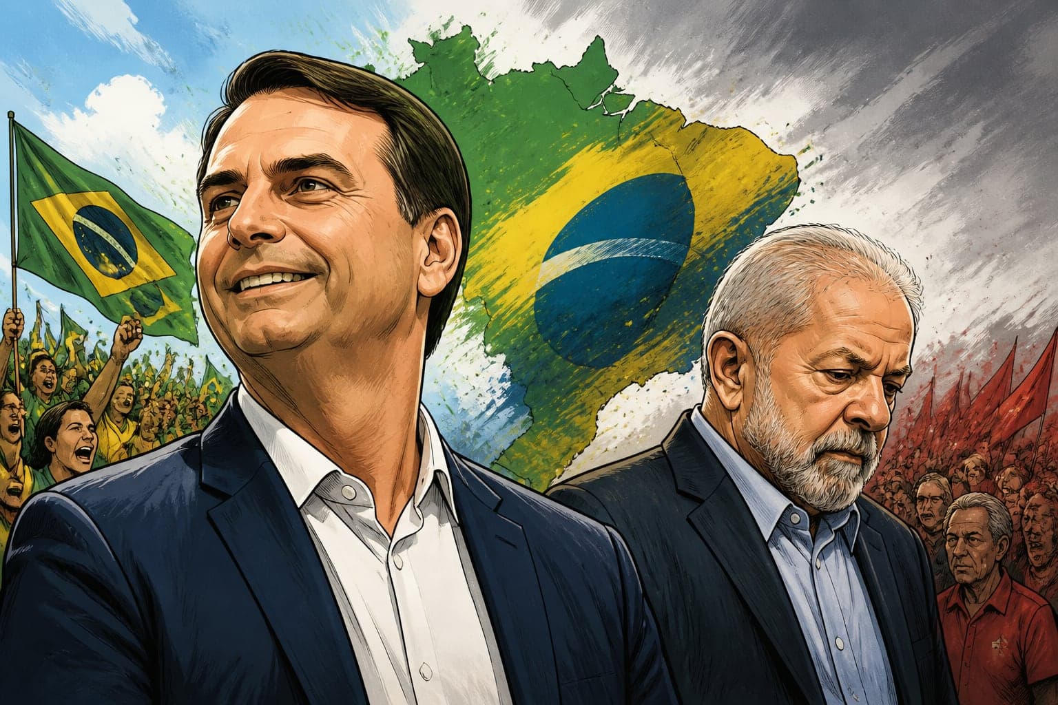 Brésil : Flávio Bolsonaro devance Lula de deux millions de voix au premier tour