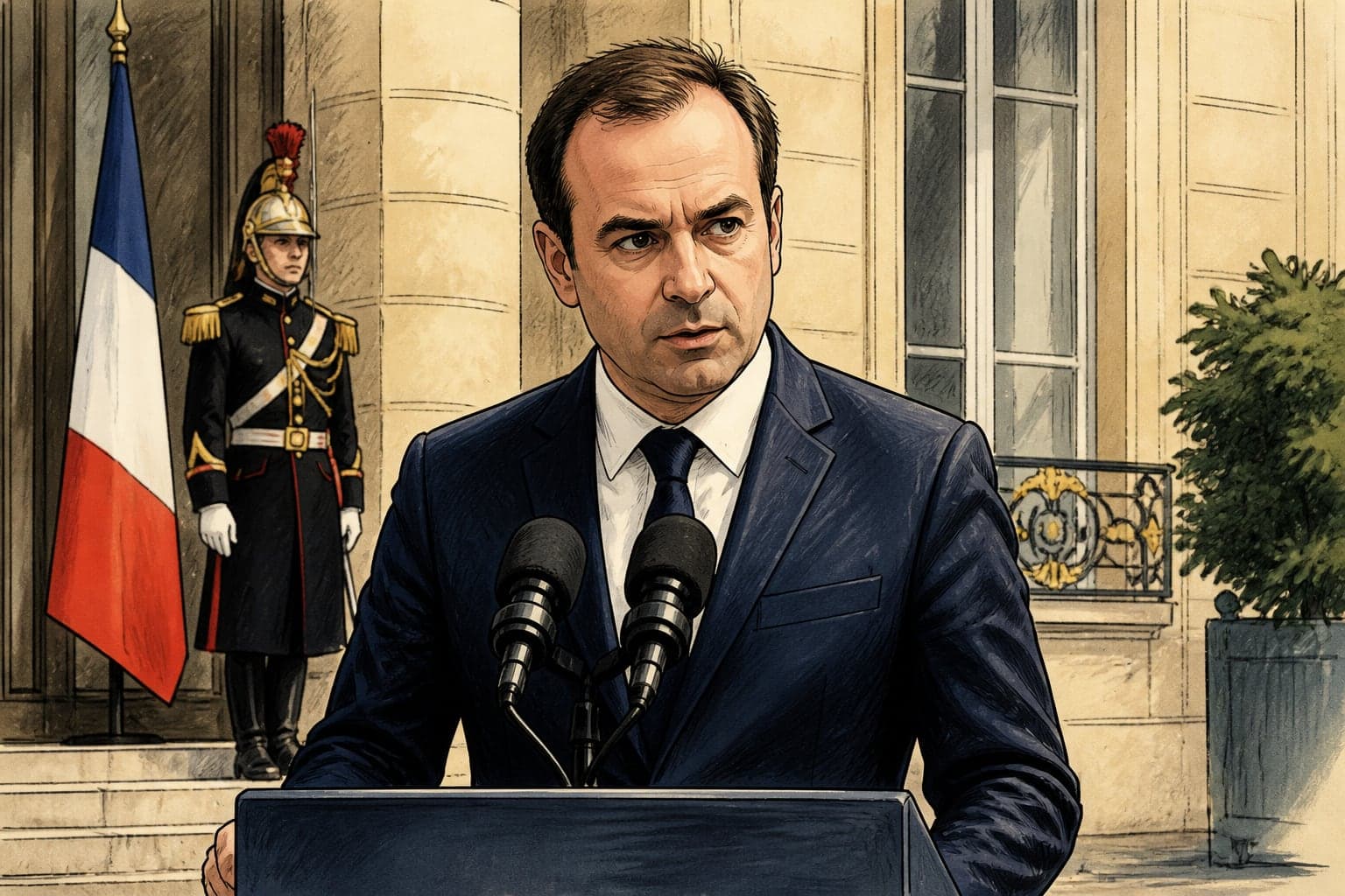 Sébastien Lecornu s’exprime depuis Matignon face aux crises et au budget 2027