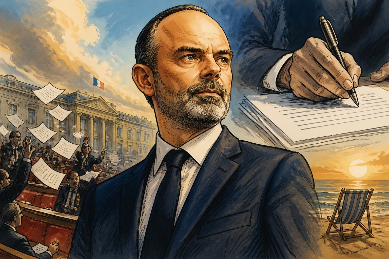 Édouard Philippe promet dissolution et ordonnances dès l'été 2027