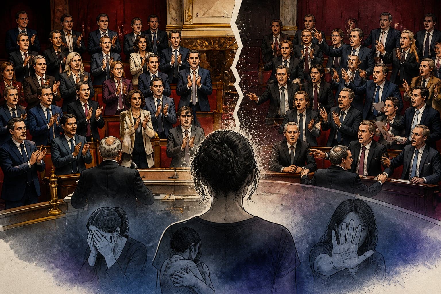 Violences sexuelles : l'Assemblée unanime puis divisée