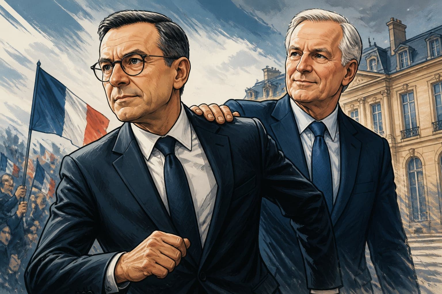 Bruno Retailleau accélère avec l'appui de Michel Barnier