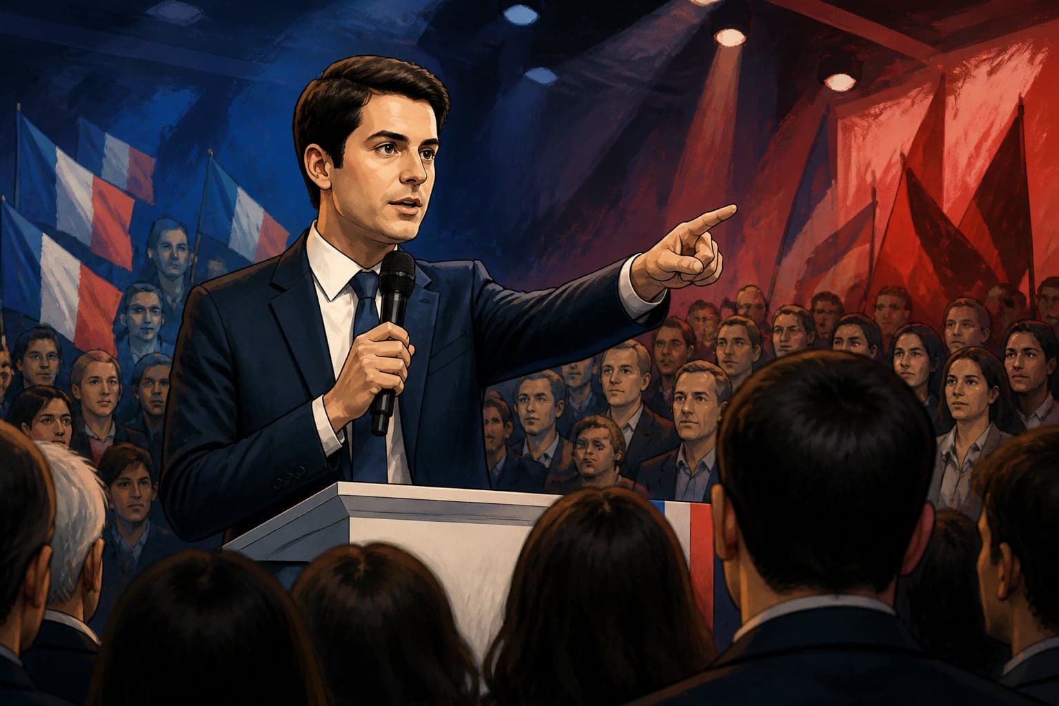 Gabriel Attal cible les extrêmes lors d’un meeting à Lyon