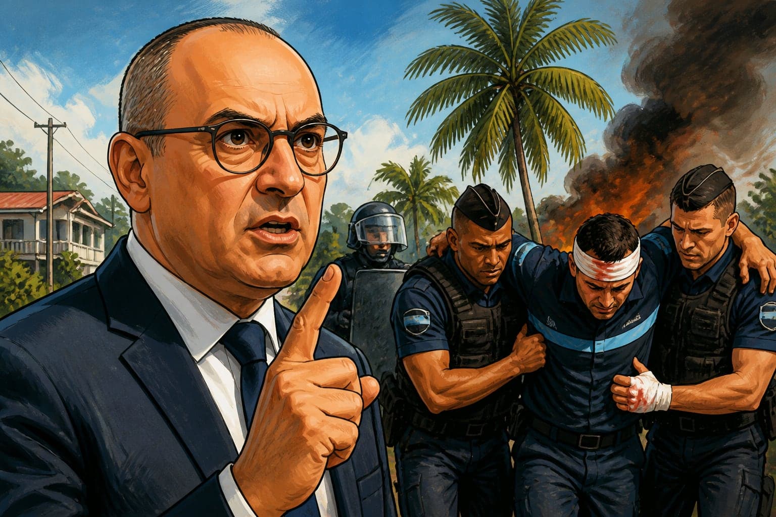 Gendarmes blessés en Guadeloupe : Laurent Nuñez hausse le ton
