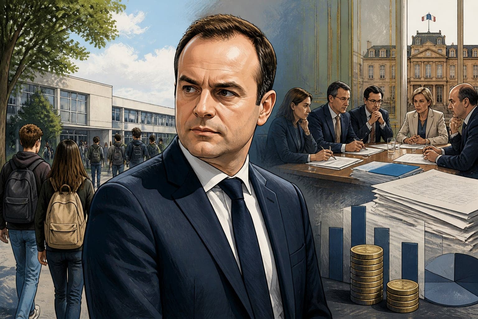 Sébastien Lecornu et l'exécutif au défi des lycées et du budget