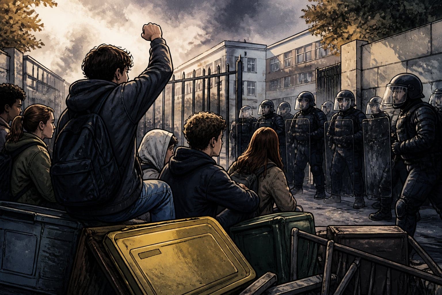 Blocus lycéens : dizaines d'enquêtes IGPN et vives tensions