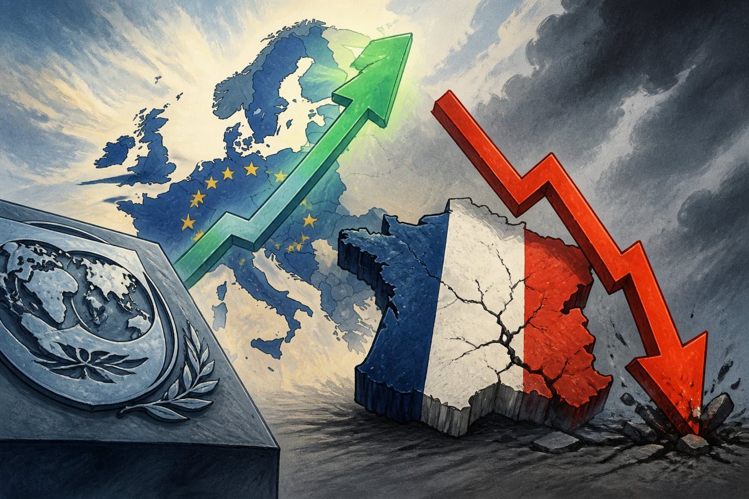 Croissance : le FMI relève l'Europe mais abaisse la France