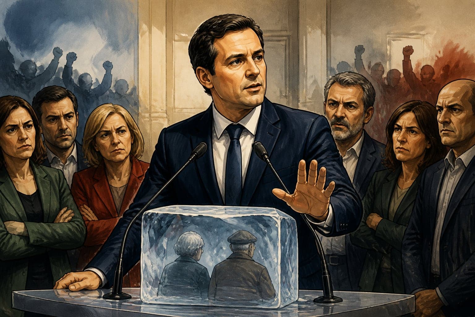 David Amiel défend le gel des retraites face aux oppositions