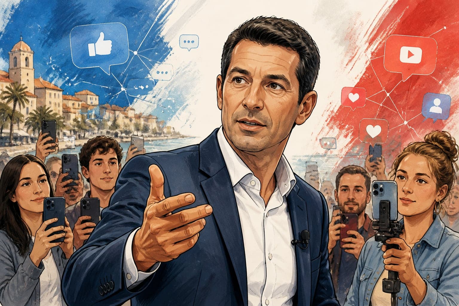 David Lisnard : entre percée sur les réseaux et offensive régalienne