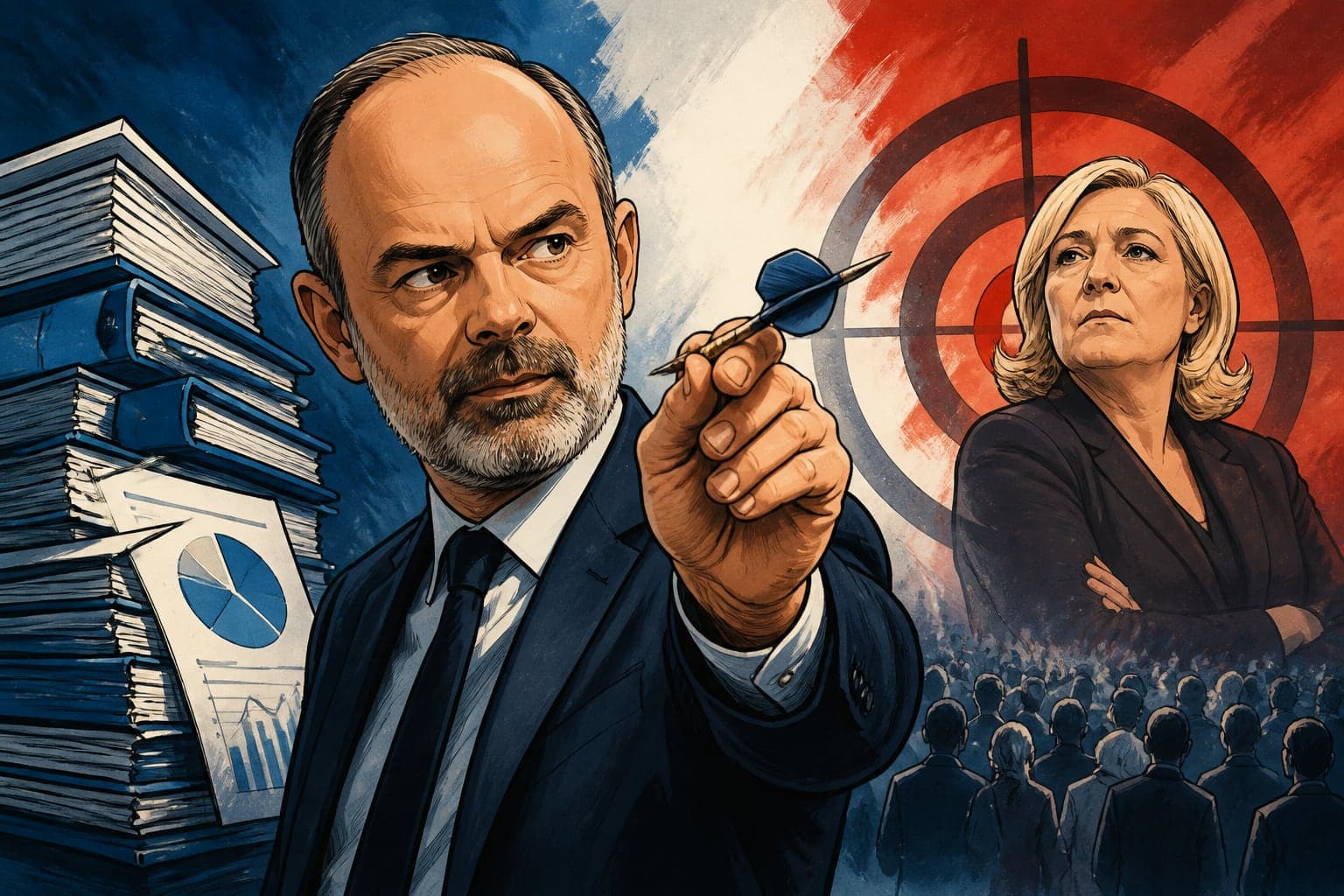 Édouard Philippe étrille le budget de Marine Le Pen et propose ses économies