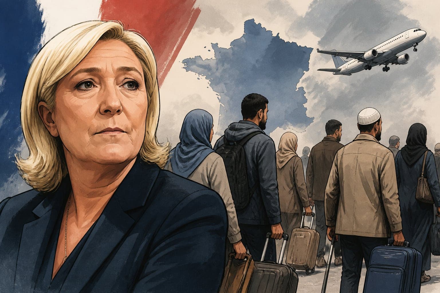 Sondages : l’hypothèse d’un duel Le Pen-Mélenchon s’installe face aux fractures
