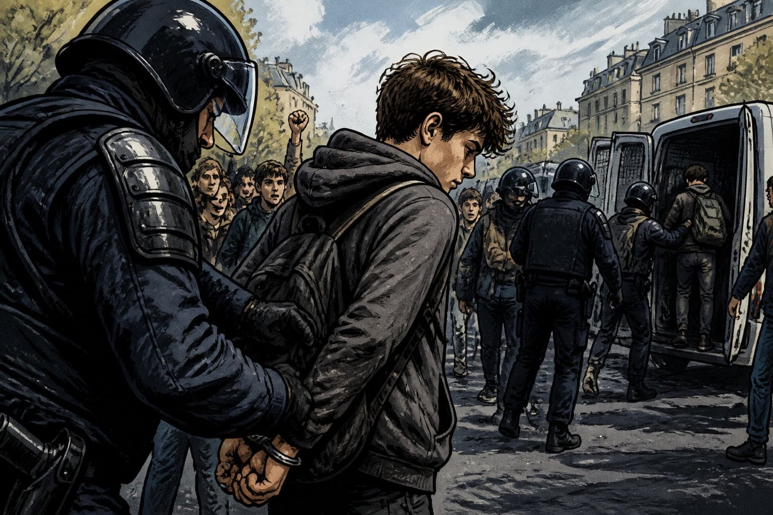 Mobilisation lycéenne : près de 8 000 gardes à vue recensées