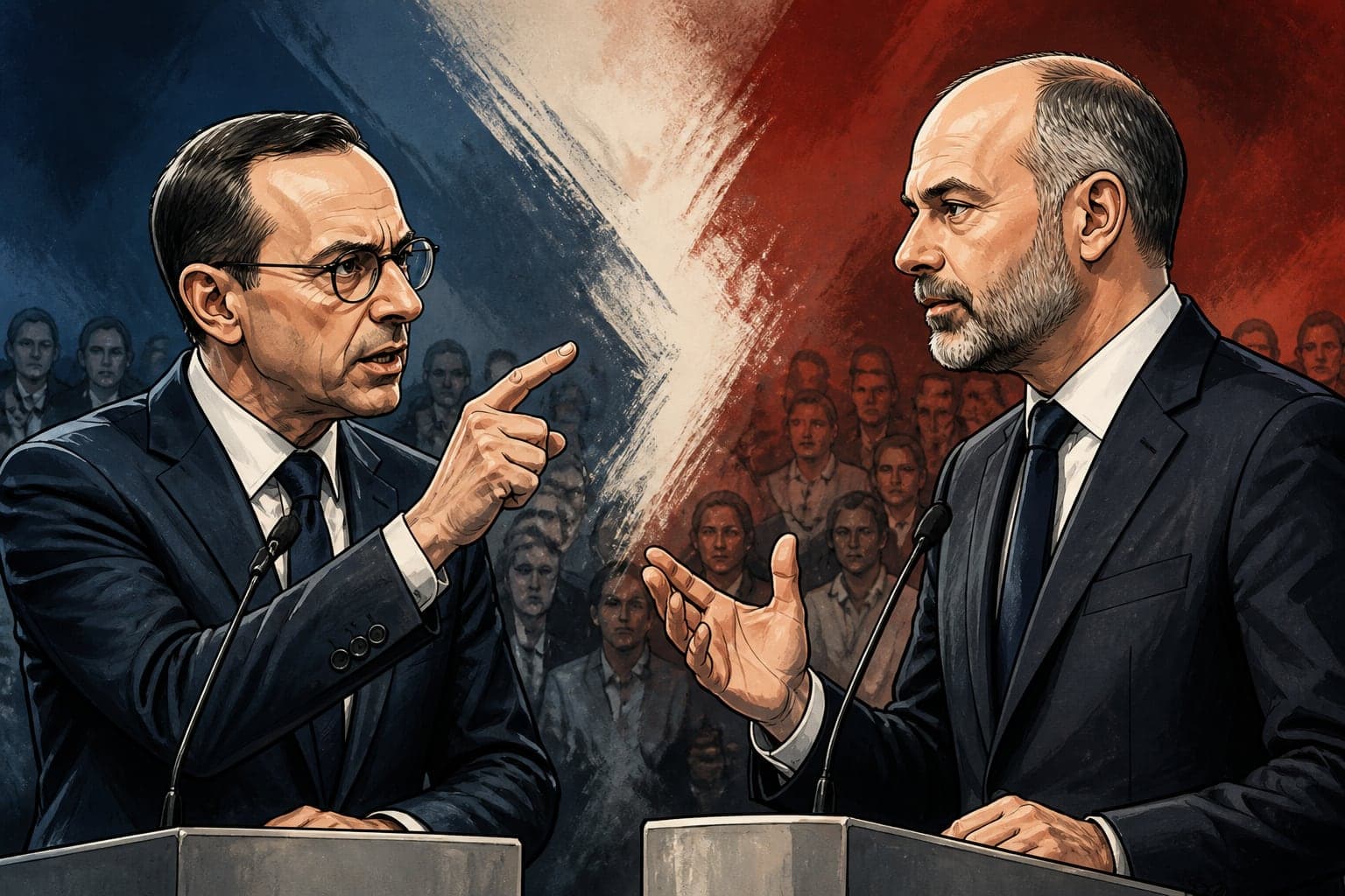 Bruno Retailleau défie Édouard Philippe dans un débat public