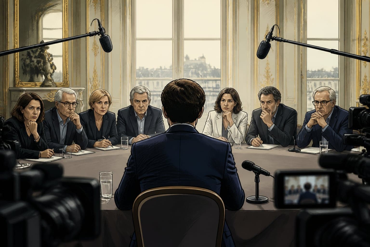 Les candidats à l'Élysée auditionnés par les patrons de presse