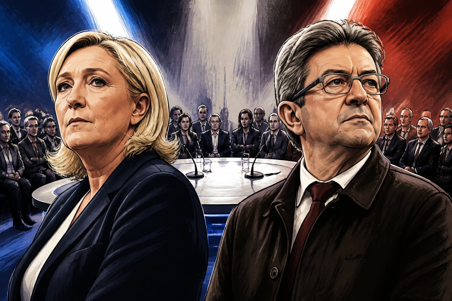 Marine Le Pen durcit sa ligne sur l'Ukraine sur fond de domination électorale
