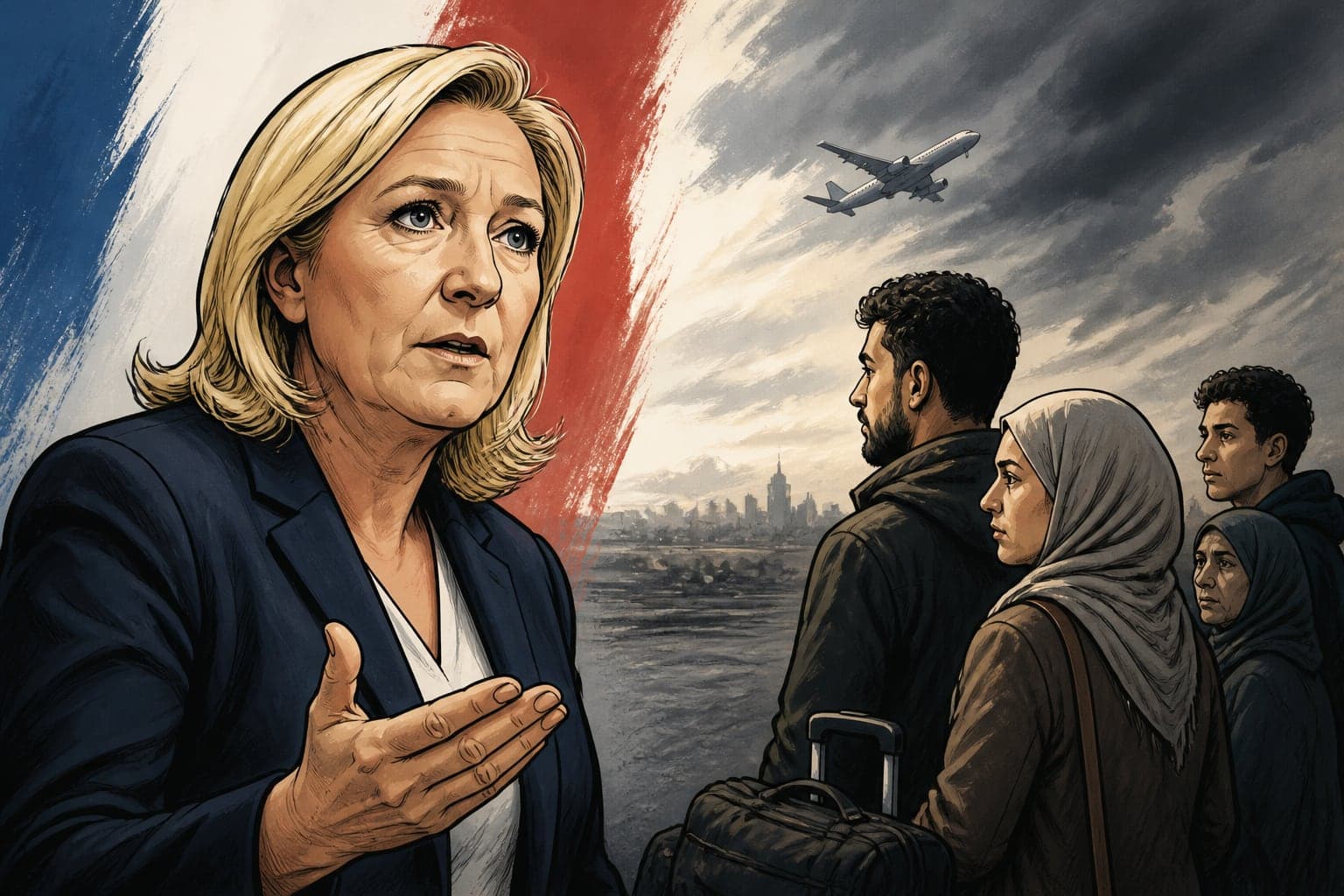Marine Le Pen répond aux Français musulmans tentés par l’exil