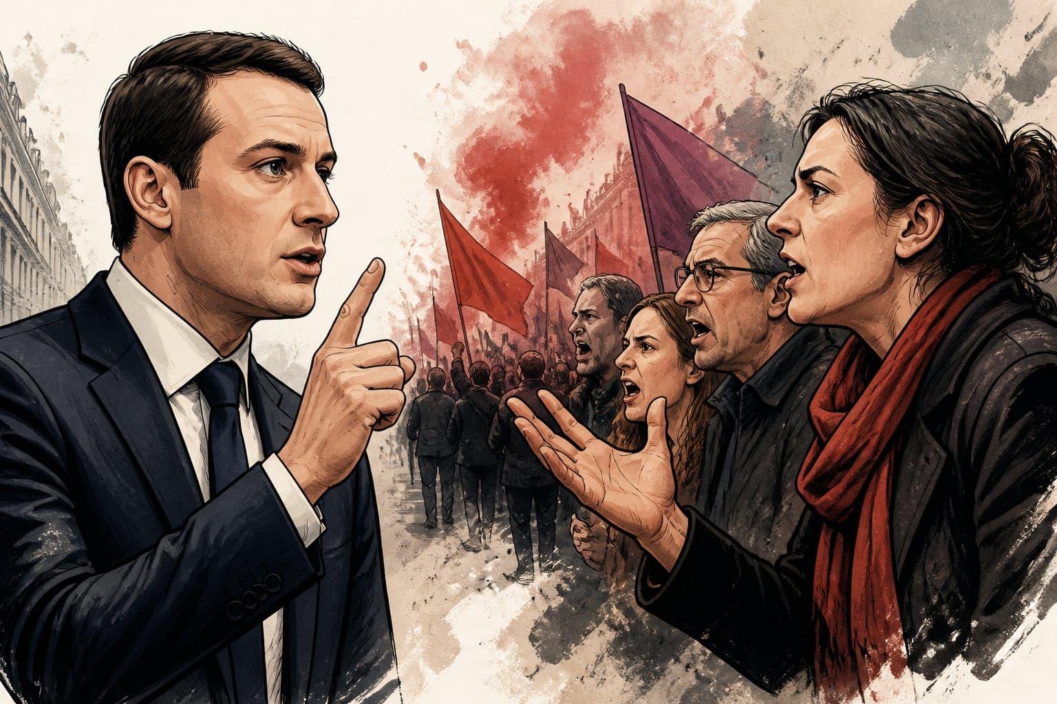 Bardella et la gauche s'affrontent sur les cortèges du 17 octobre