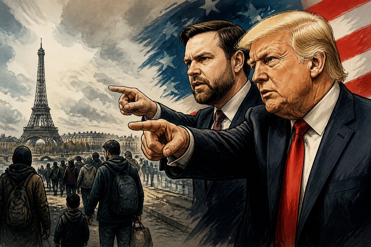 Donald Trump et JD Vance ciblent la France sur l'immigration