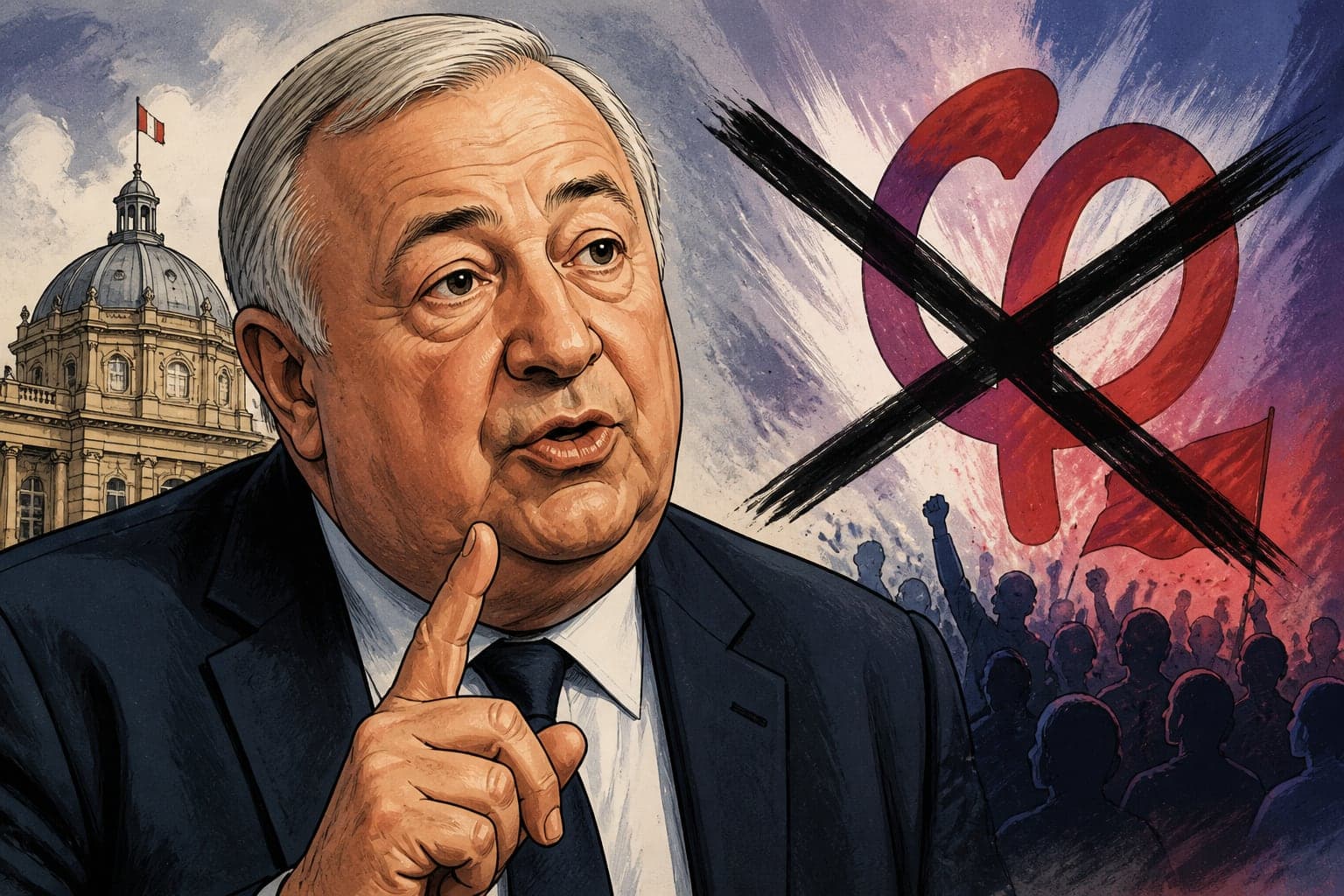 Gérard Larcher évoque une interdiction de La France insoumise