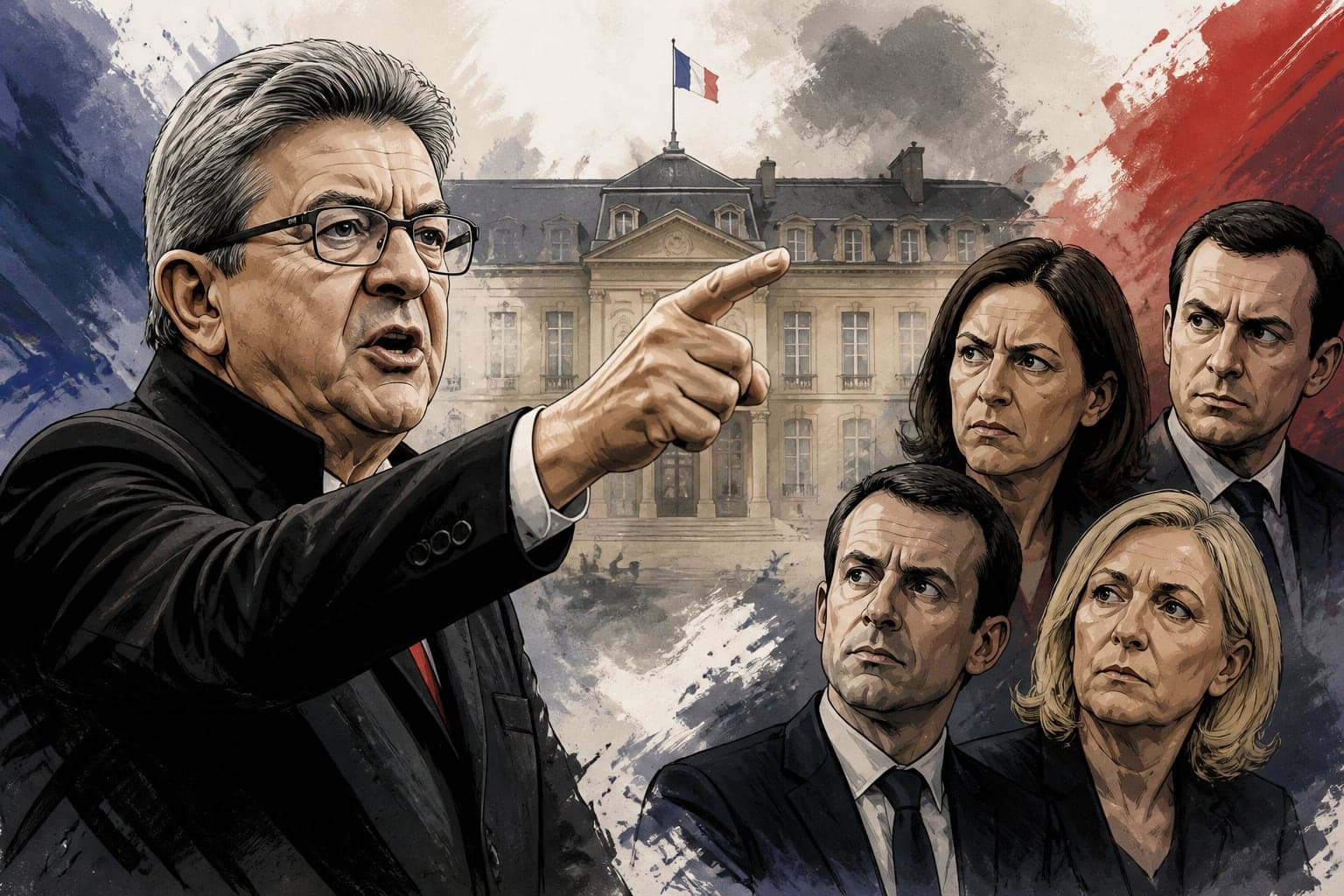 Jean-Luc Mélenchon cible l'État et essuie les critiques