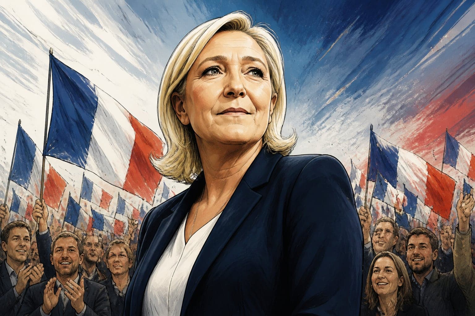 Sondage 2027 : Marine Le Pen et Jean-Luc Mélenchon en tête d'un paysage divisé
