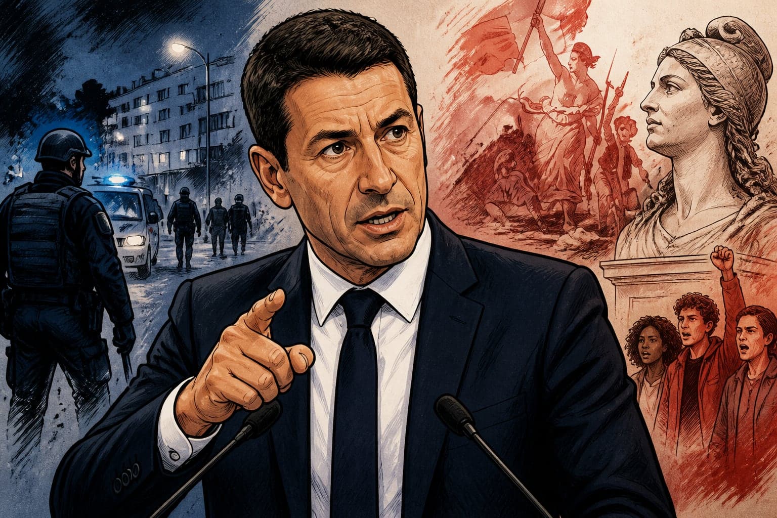 David Lisnard attaque la gauche sur la sécurité et l'histoire