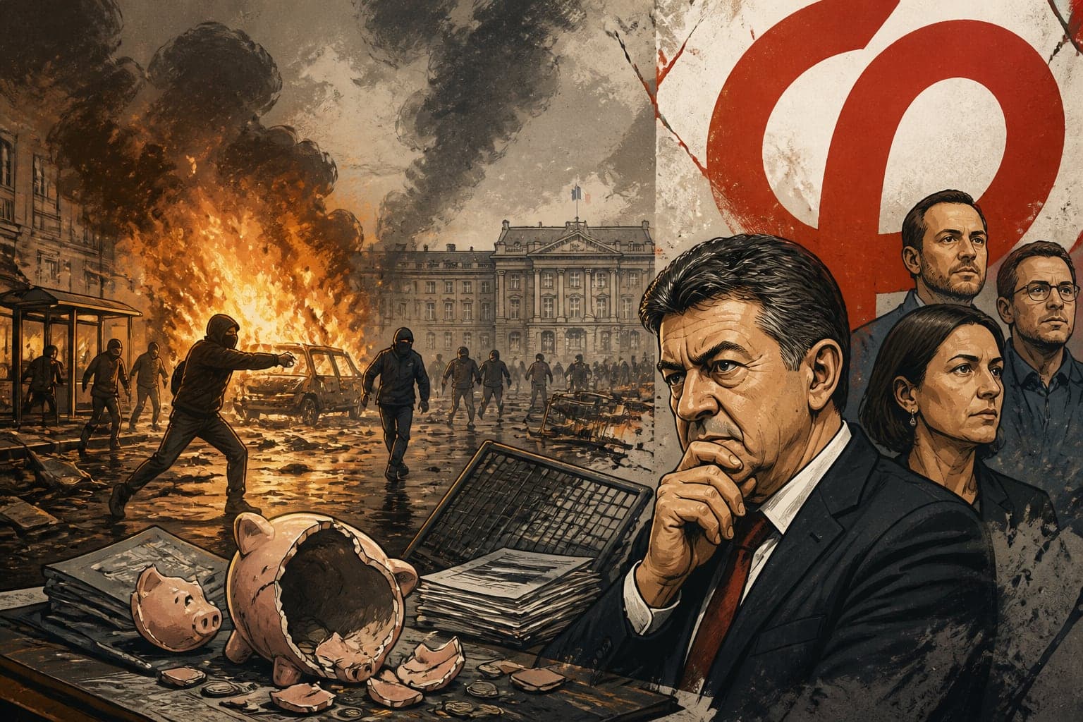 Émeutes du 17 octobre : facture record, crise politique et duel exécutif-LFI