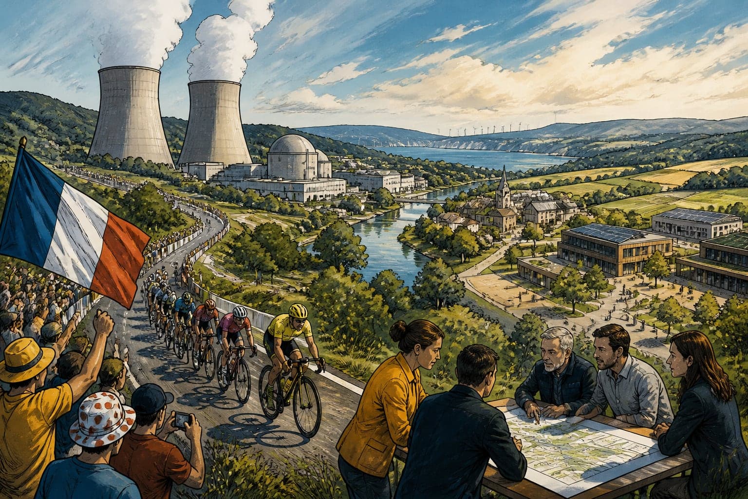 Nucléaire et Tour de France : les territoires préparent 2027
