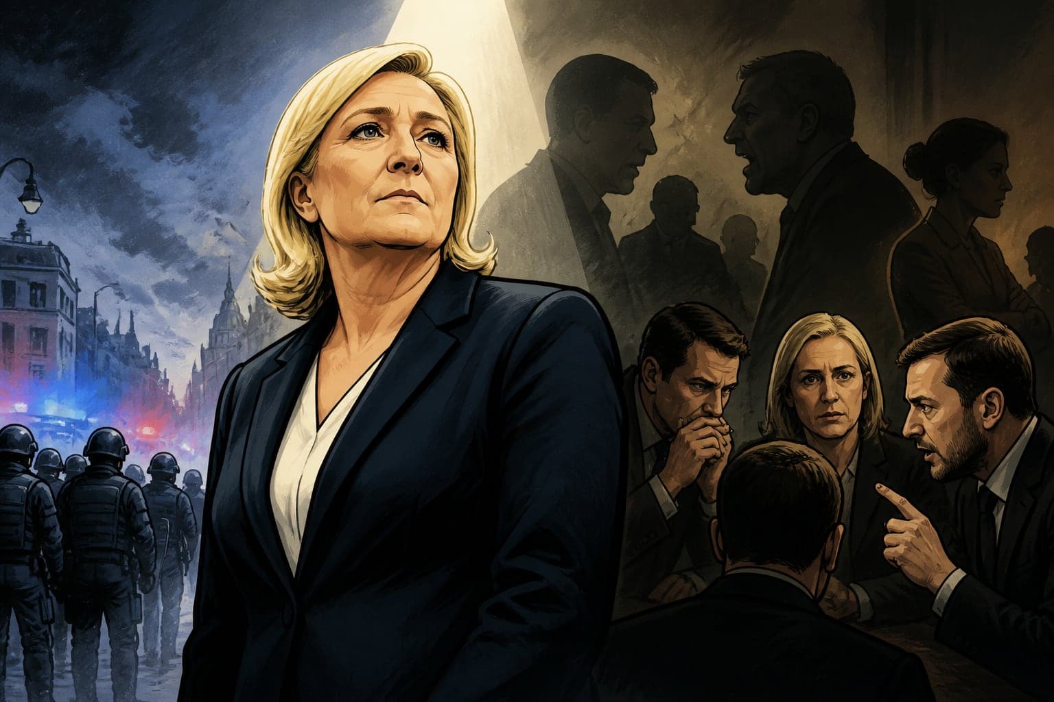 Le RN mise sur l'ordre public pour masquer ses tensions internes