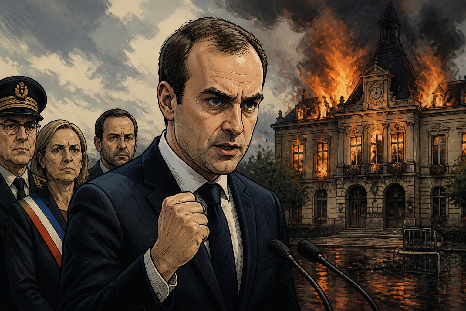 Mairie de Limoges incendiée : Sébastien Lecornu promet une reconstruction accélérée