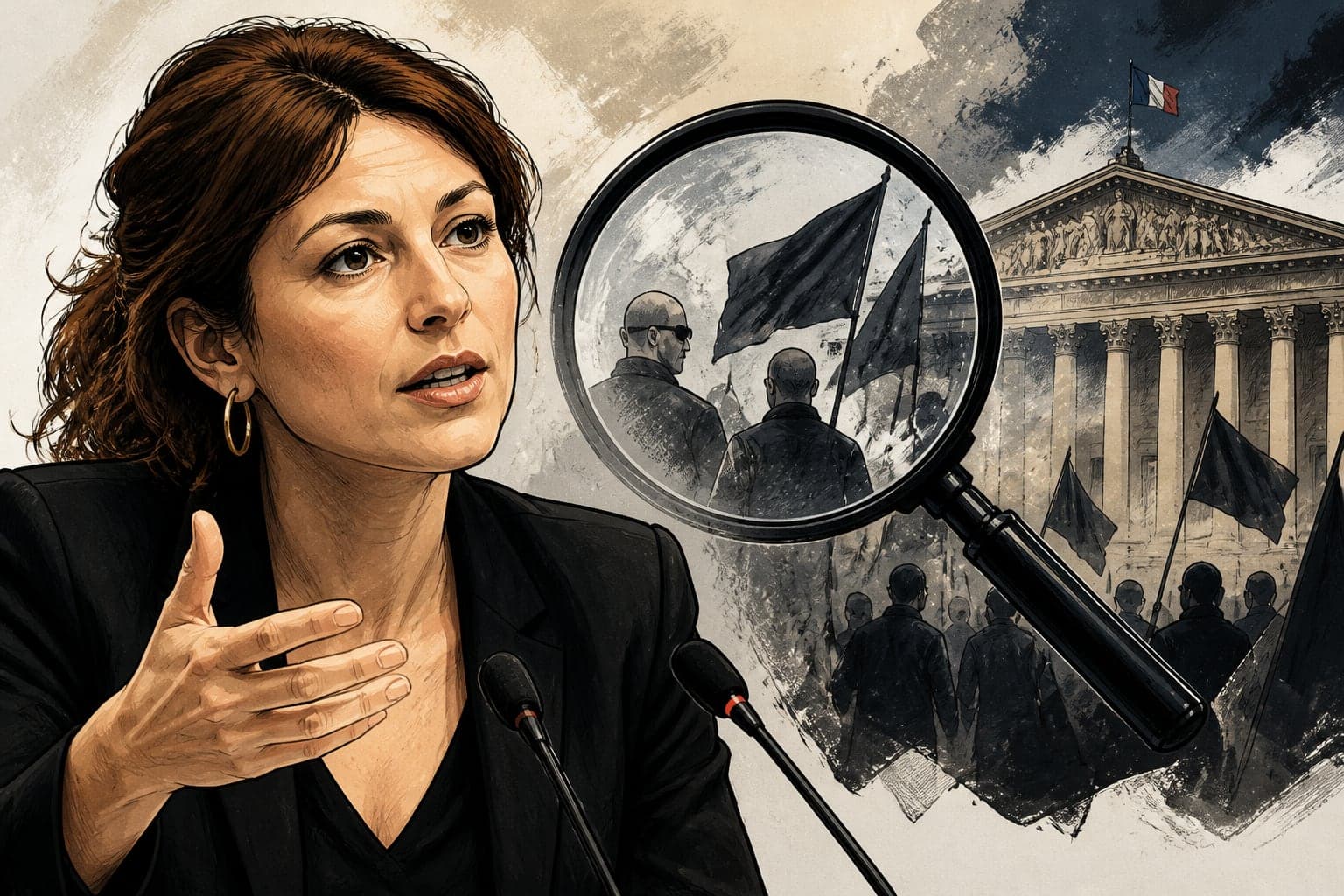 Clémence Guetté réclame une enquête sur l'extrême droite