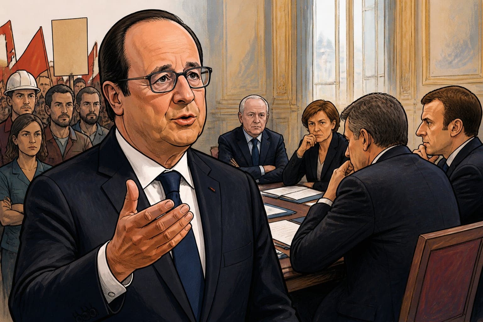 François Hollande presse l'exécutif de négocier sur les salaires