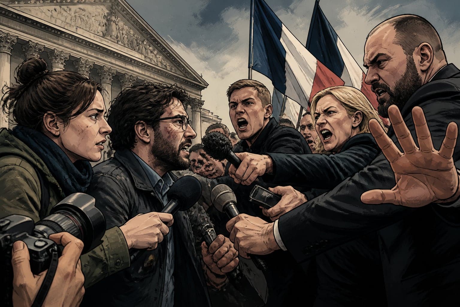 Journalistes molestés : 44 rédactions interpellent le RN