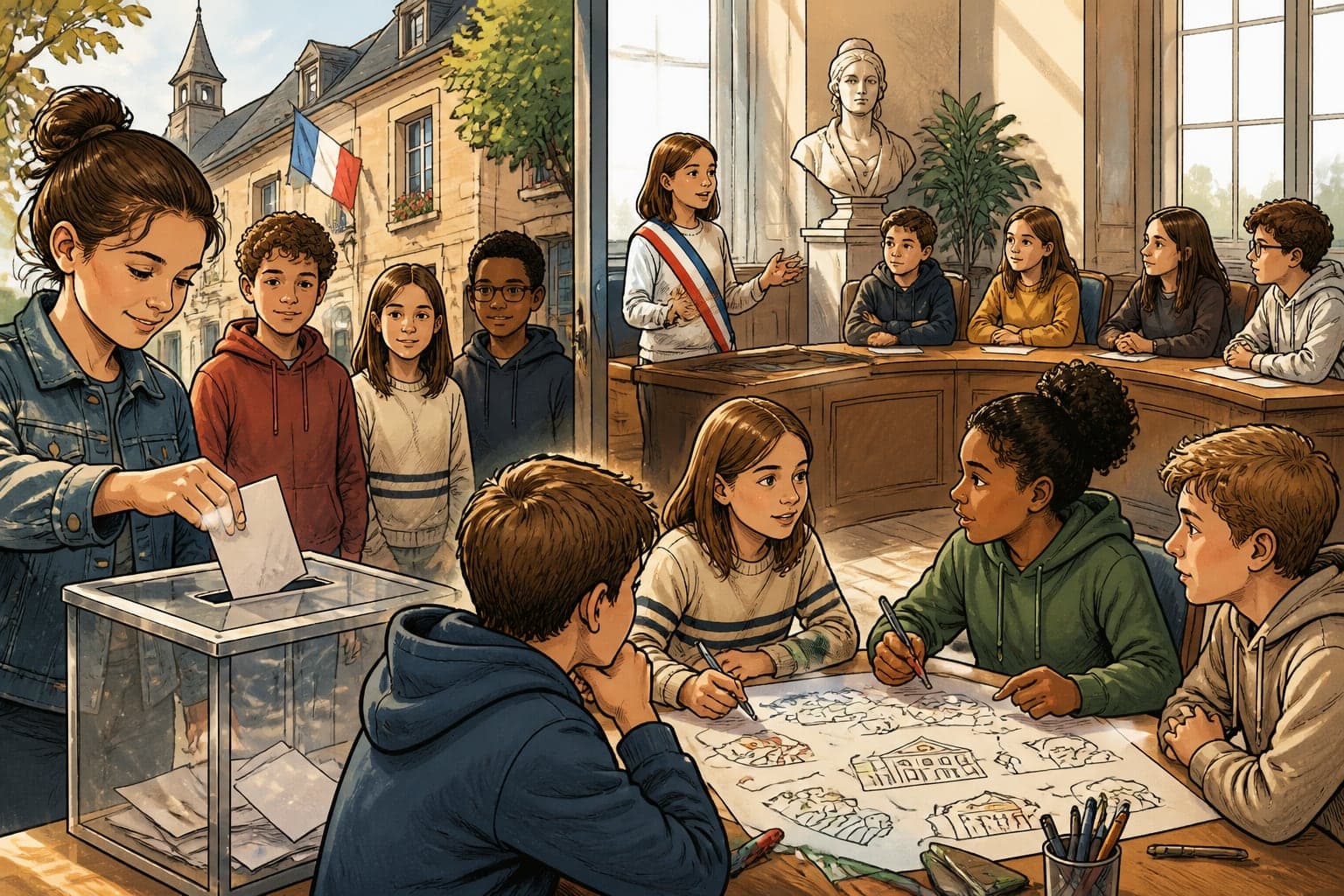 Les communes initient les plus jeunes à l’exercice démocratique