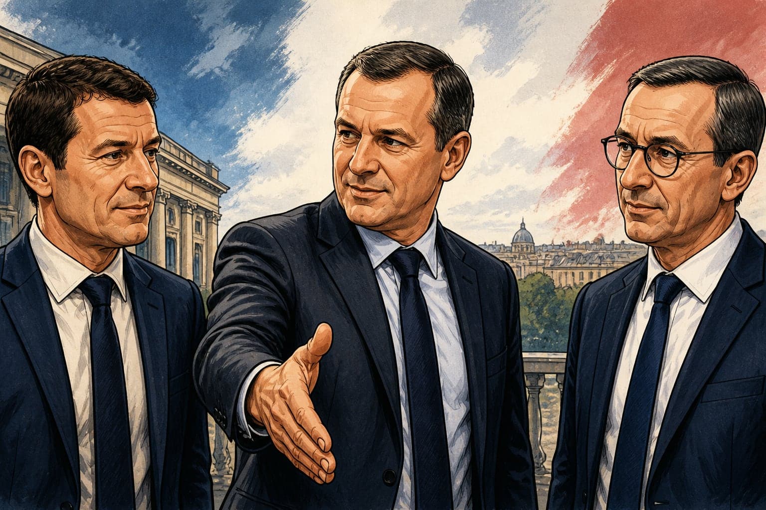 Louis Aliot tend la main à David Lisnard et Bruno Retailleau