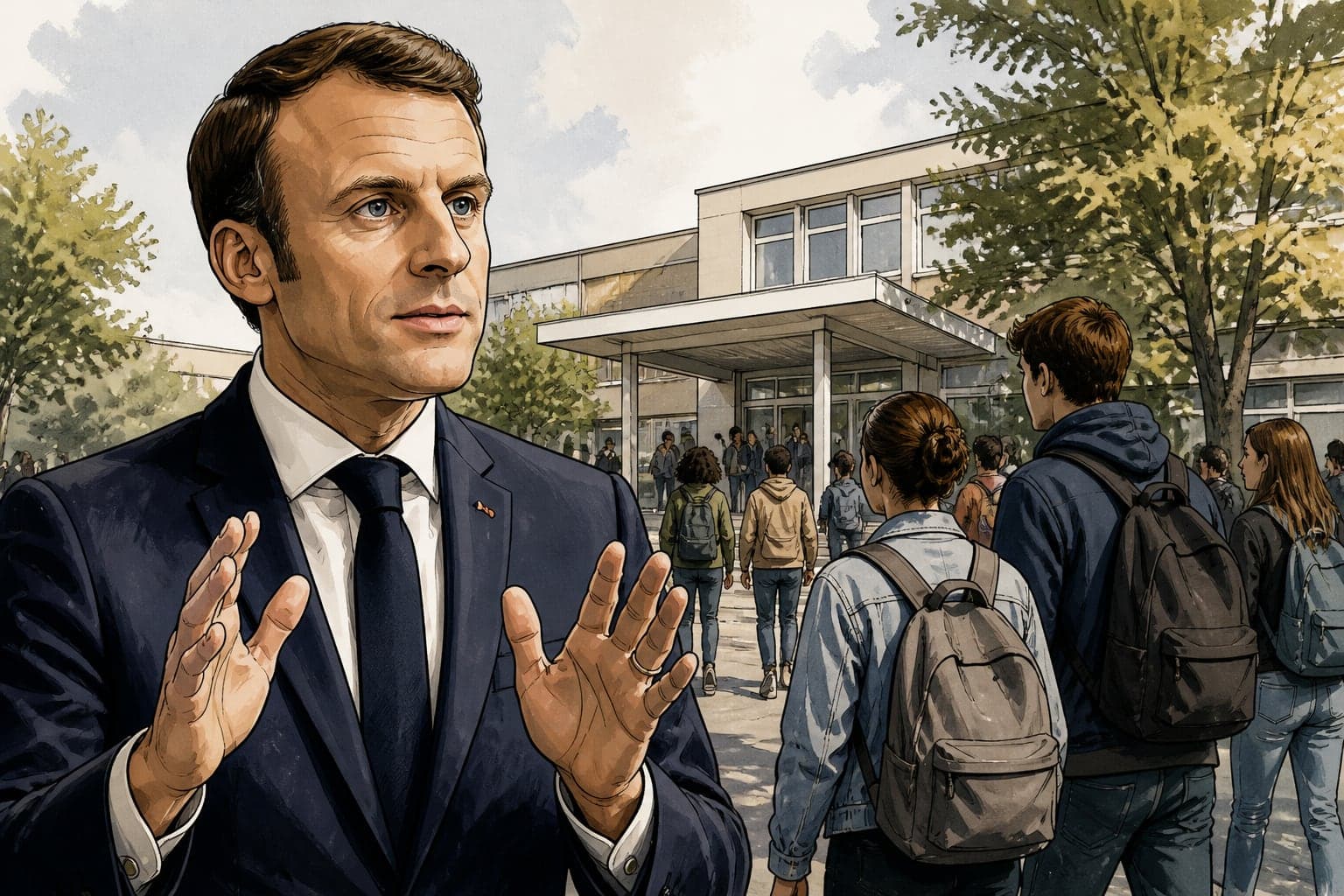 Lycées : Macron appelle à reprendre les cours dans le calme