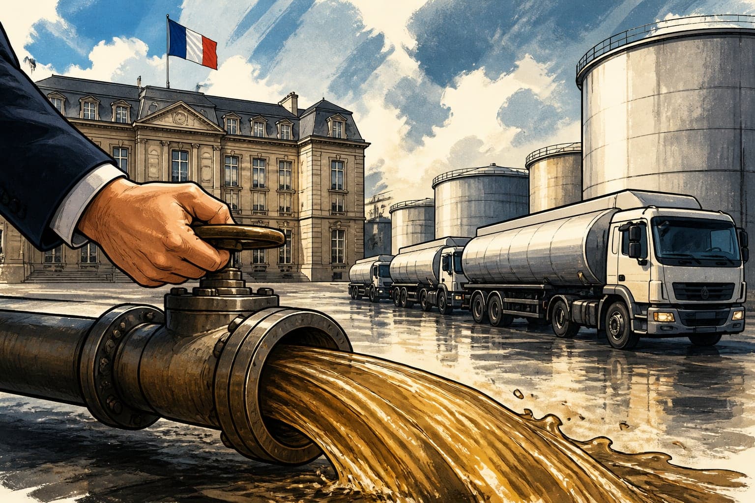 Carburants : Bercy libère 10 millions de barils de gazole