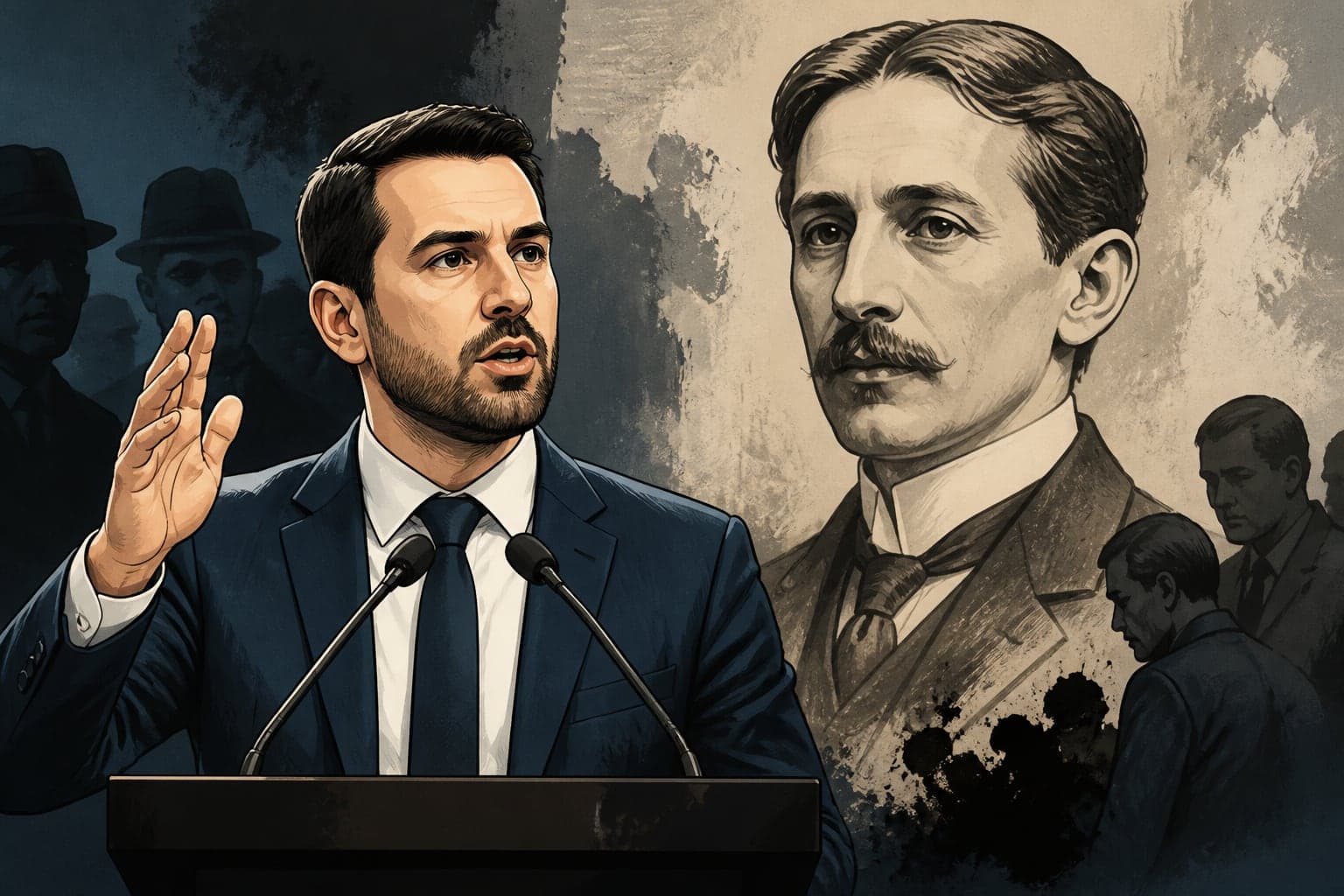 Julien Odoul défend Jacques Bainville, historien antisémite