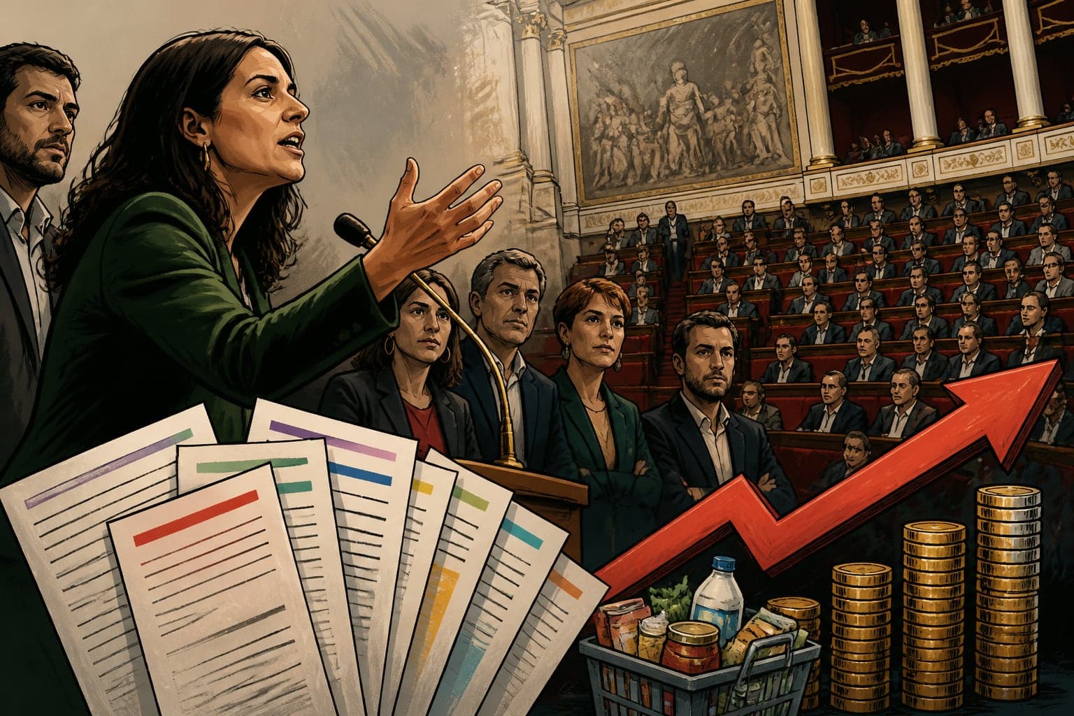 LFI défend 11 textes à l'Assemblée, dont une hausse du SMIC