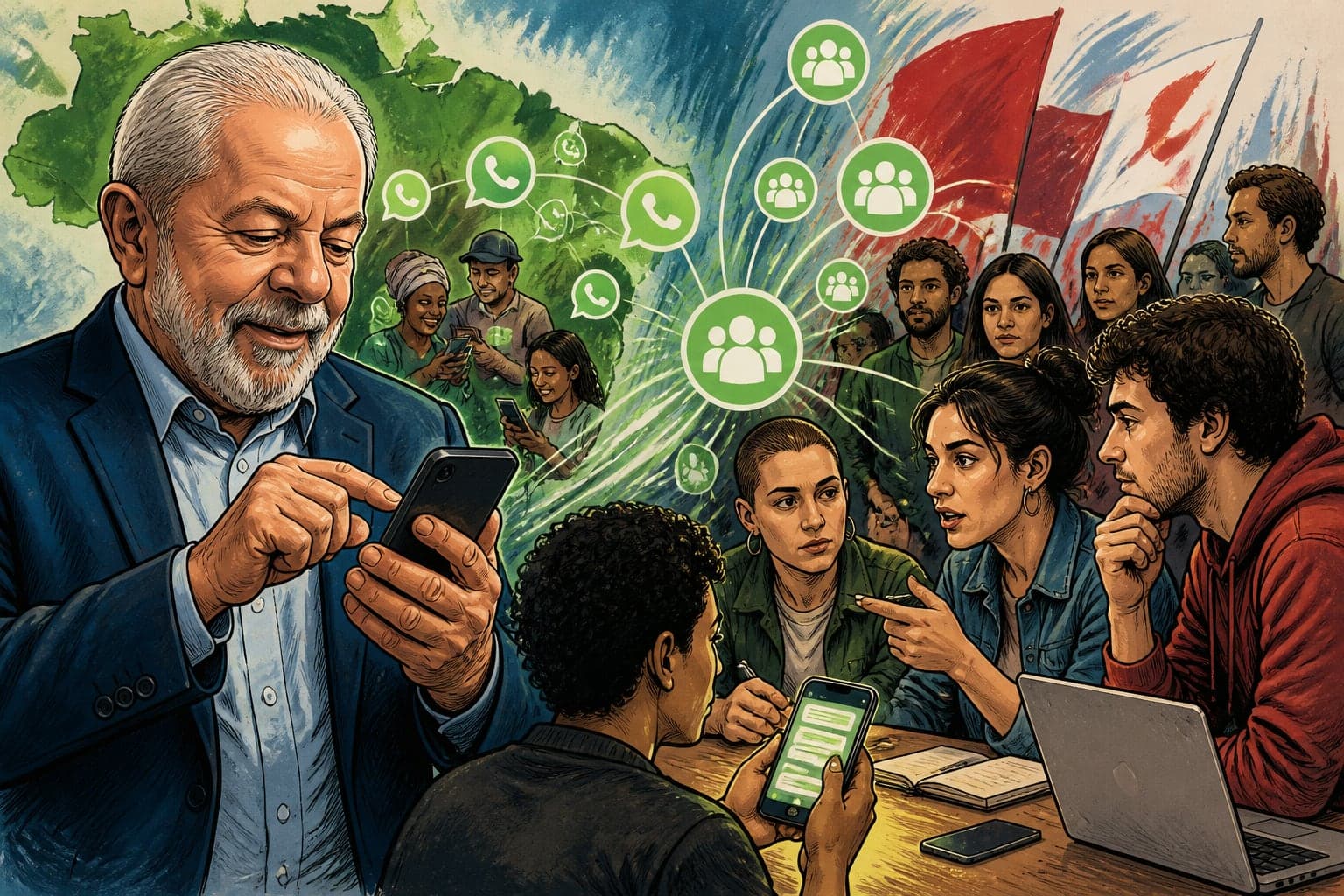 LFI s'inspire de la stratégie WhatsApp de Lula pour 2027