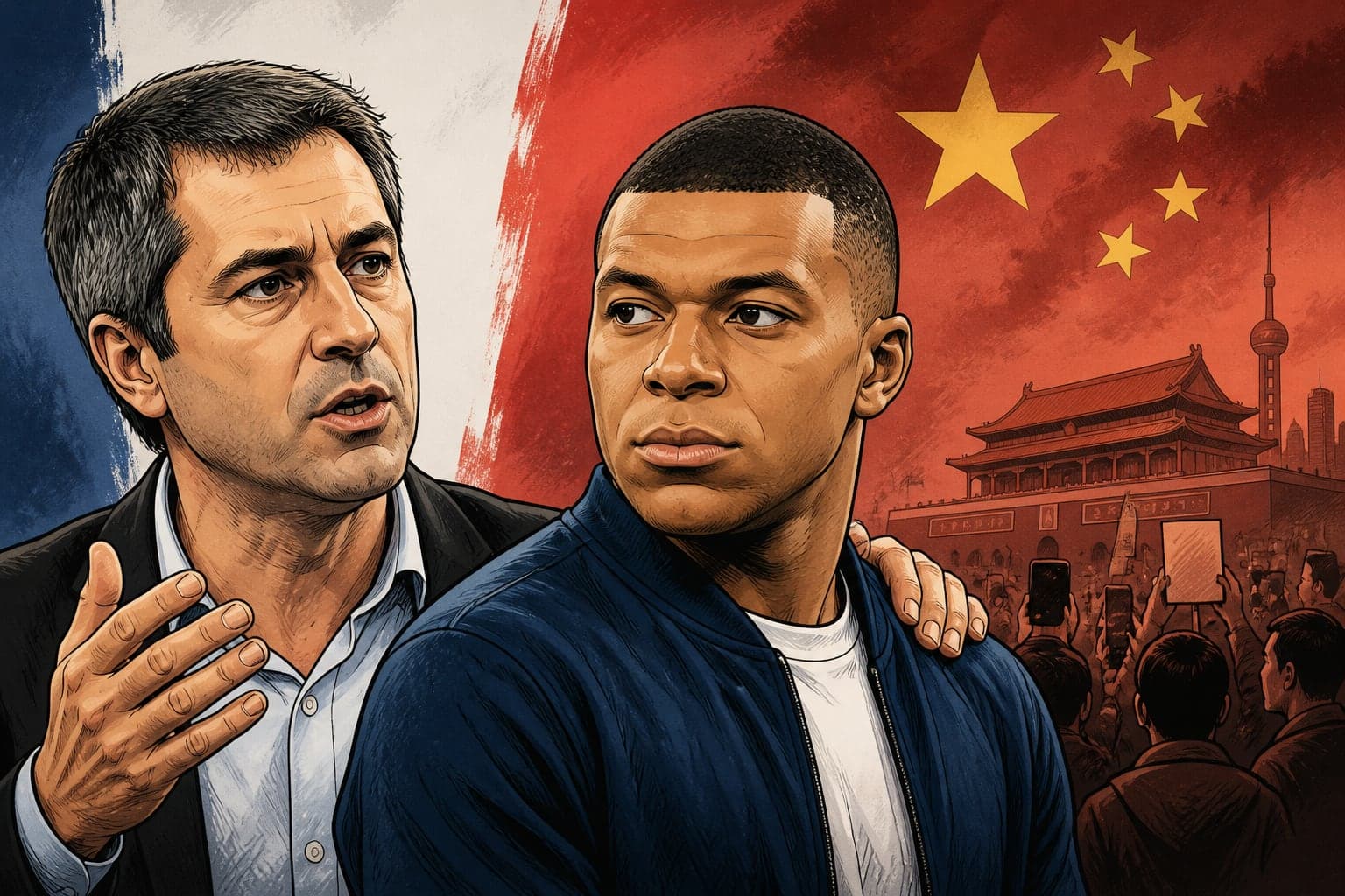 François Ruffin défend Mbappé face à la polémique avec la Chine