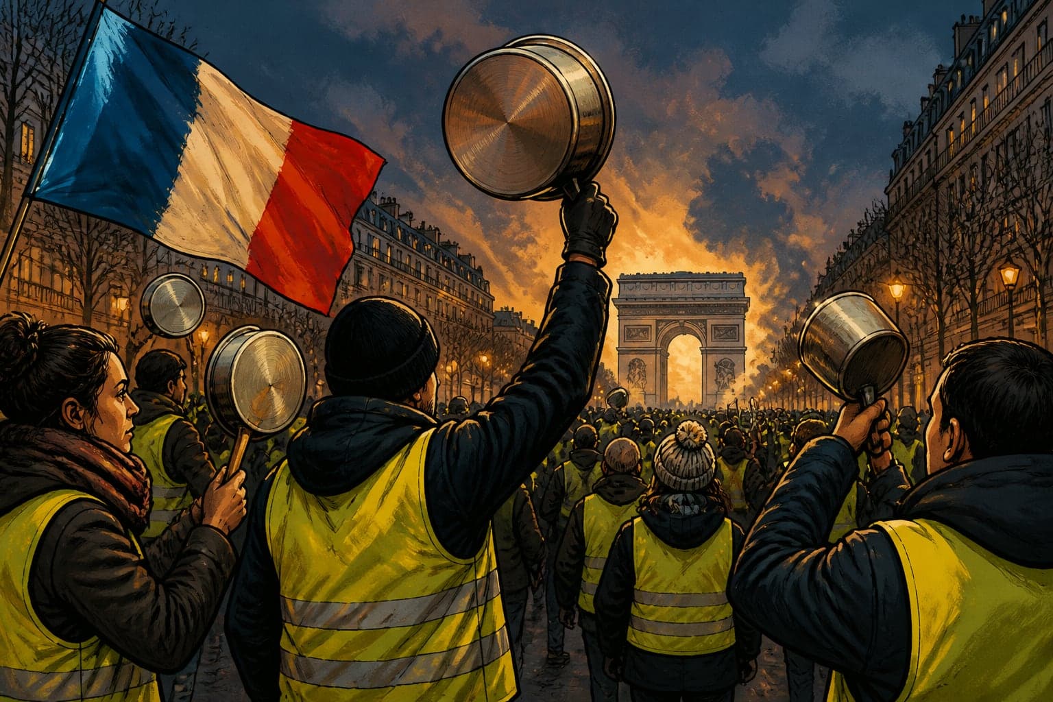 Gilets jaunes : casserolades annoncées partout en France vendredi