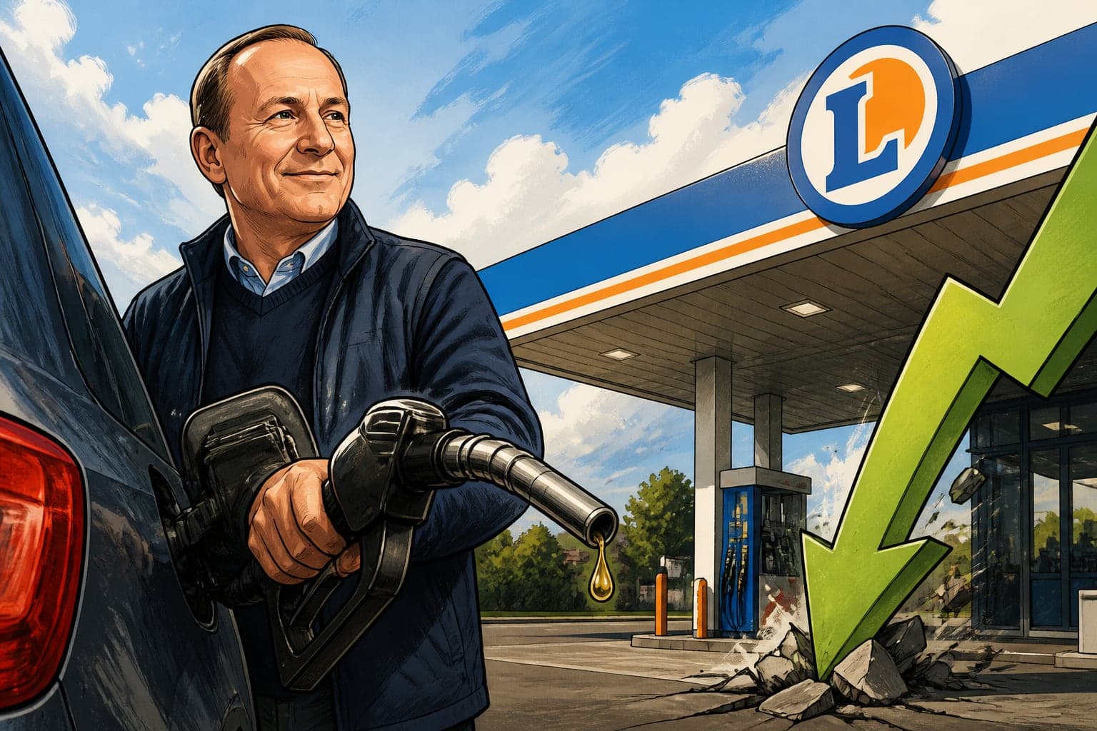 E. Leclerc baisse le gazole de 21 centimes dès dimanche