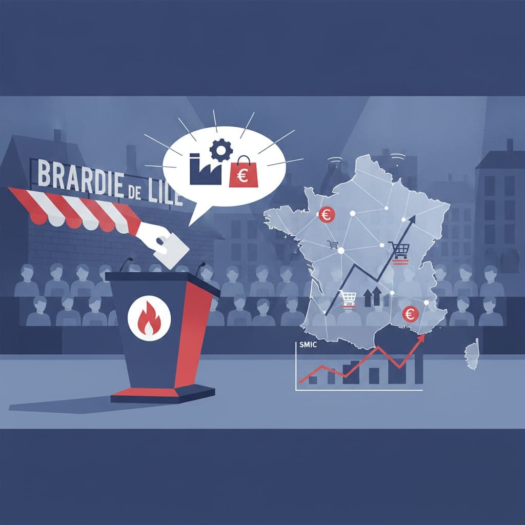 Jean-Luc Mélenchon lance sa campagne du pouvoir d'achat à Lille