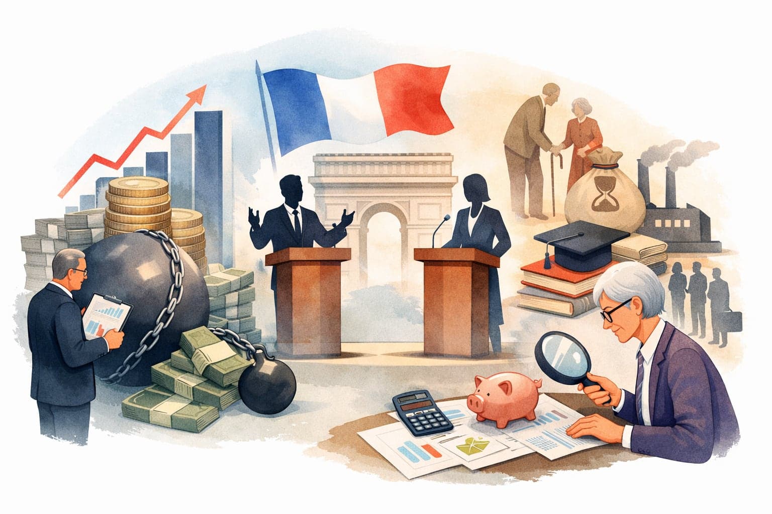 Dette et retraites : les économistes jugent les candidats