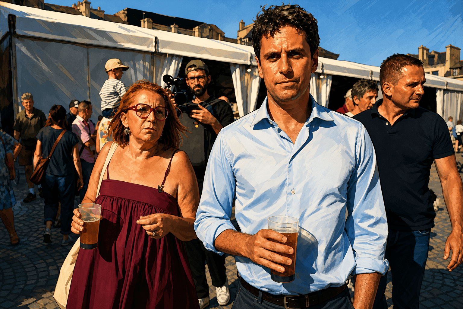 Gabriel Attal verre à la main : ce que dit la loi pour les candidats