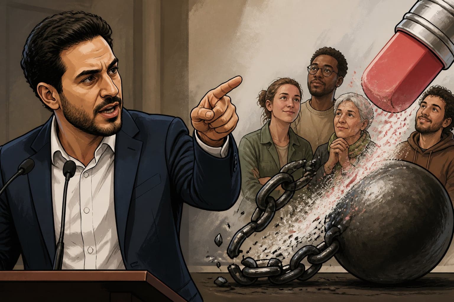 Othman Nasrou cible les partisans de l'effacement de la dette