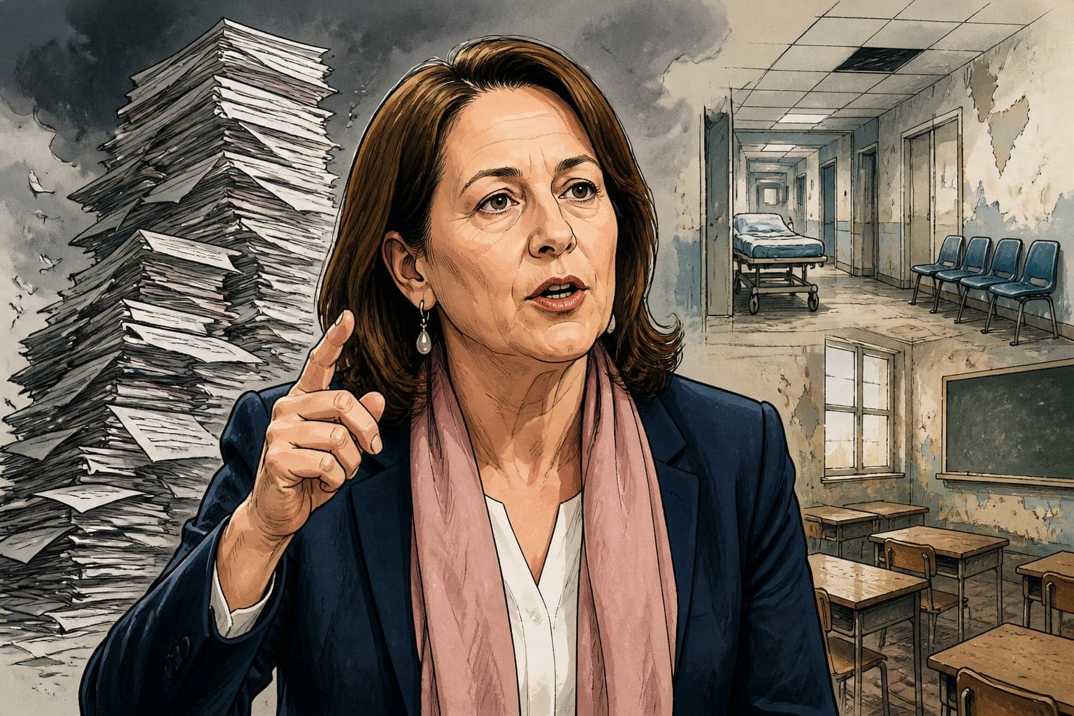 Ségolène Royal dénonce une dette record et des services dégradés