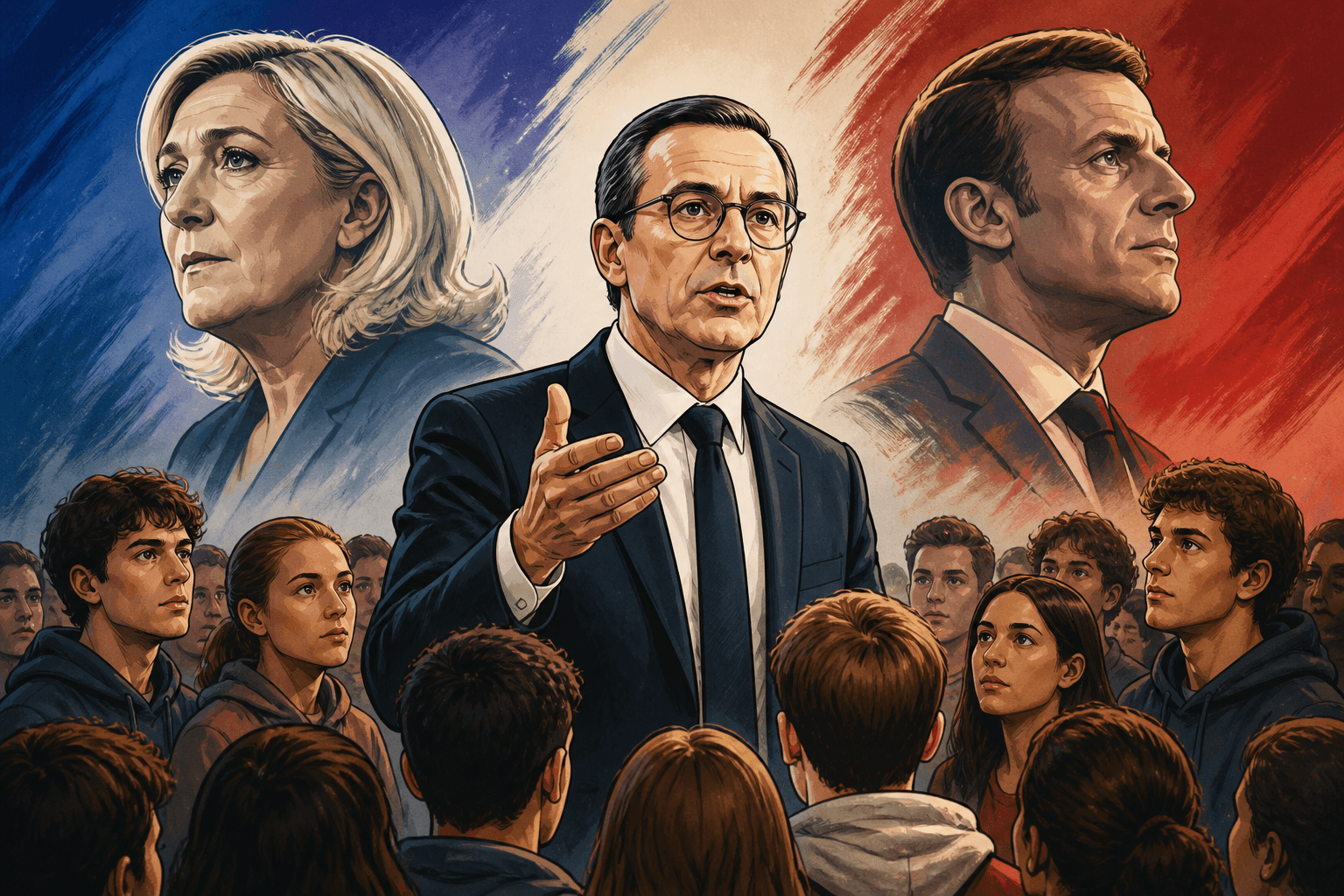 Bruno Retailleau mobilise la jeunesse face au duel Le Pen-Philippe
