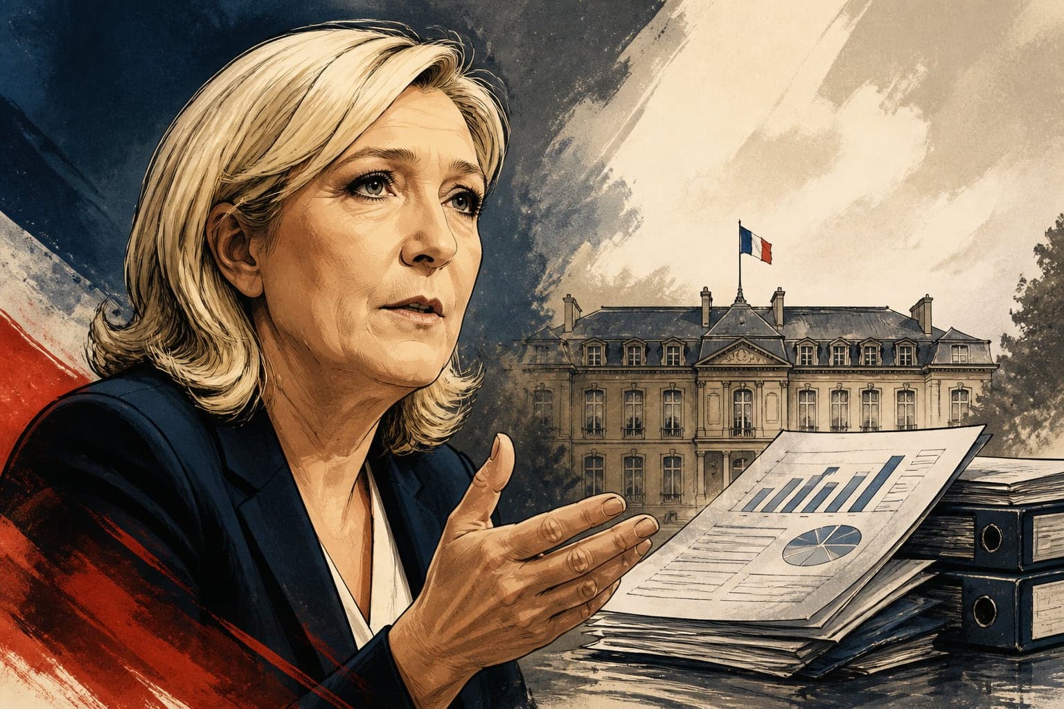 Marine Le Pen prône un budget opérationnel avant la présidentielle